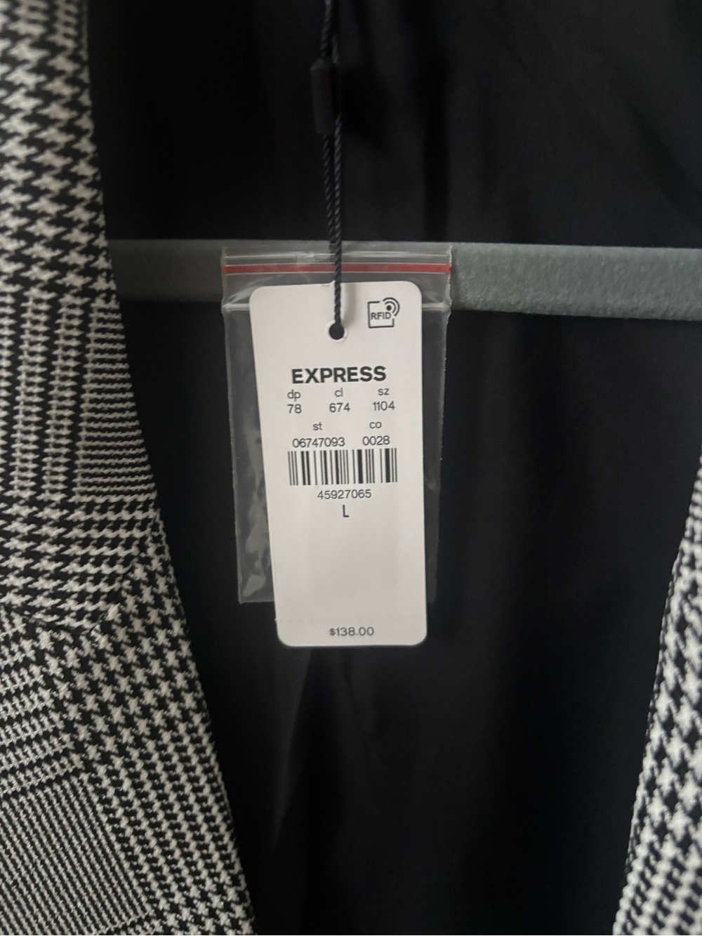 NWT Express double breasted black and white blazer cropped - Picture 2 of 3